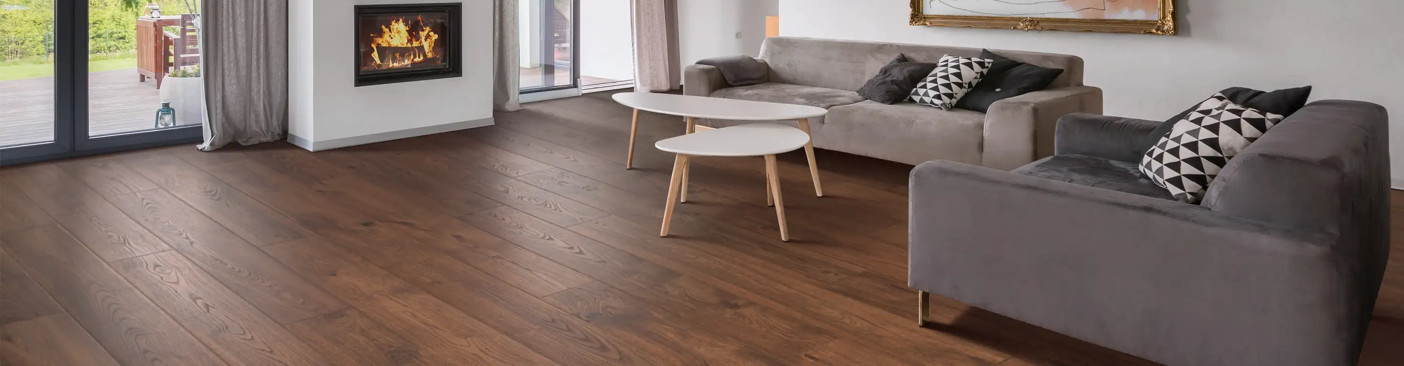 wood look laminate in living room